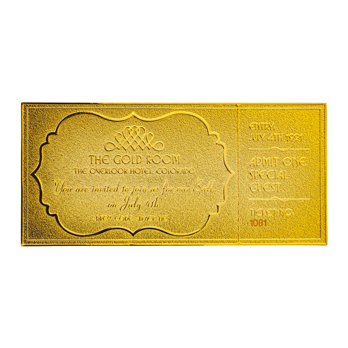 The Shining 24K Gold Plate Ticket — getDigital